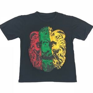 Vintage Rasta Lion Big Center Graphic Tee